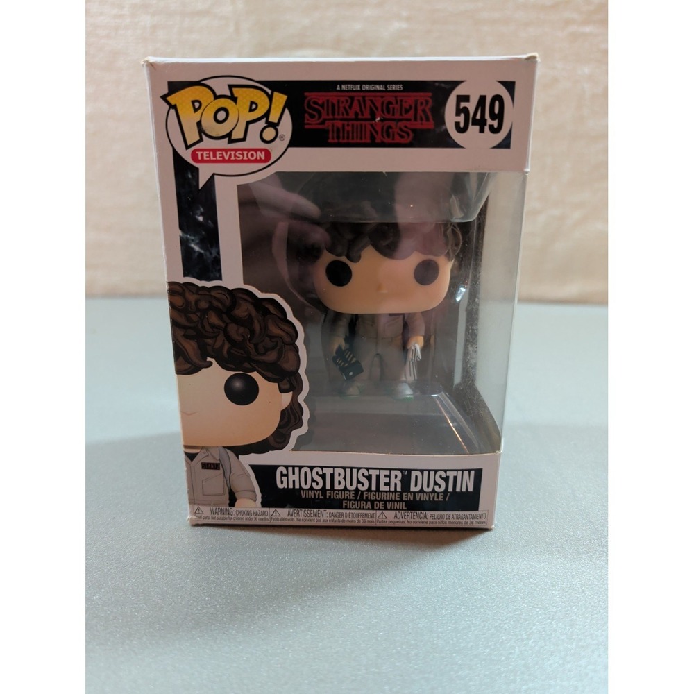 Funko Pop Stranger Things Ghostbuster Dustin 549 Vinyl Figure Netflix Original - Picture 2 of 7